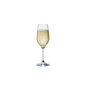 Prezzo Ridotto Bormioli - Calice Flute Divino in vetro star glass 24 cl set 6 Pezzi
