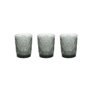 Tognana - Set 3 bicchieri in vetro 320ml grigio Savoia Promo Stagionale
