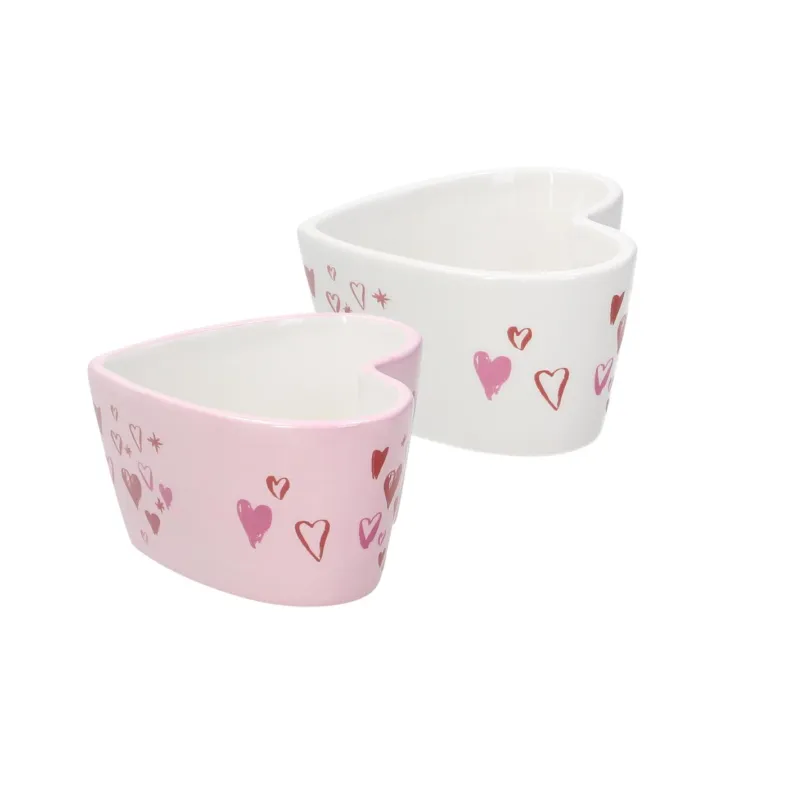 Tognana - Ciotola in porcellana forma cuore linea Relief Amore 200 ml Reso Gratuito