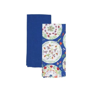Tognana - Set 2 canovacci cotone bio multicolor 45x70 cm Promozione Esclusiva