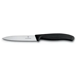 Sconto Victorinox - Coltello spelucchino lama liscia manico nero 10 cm