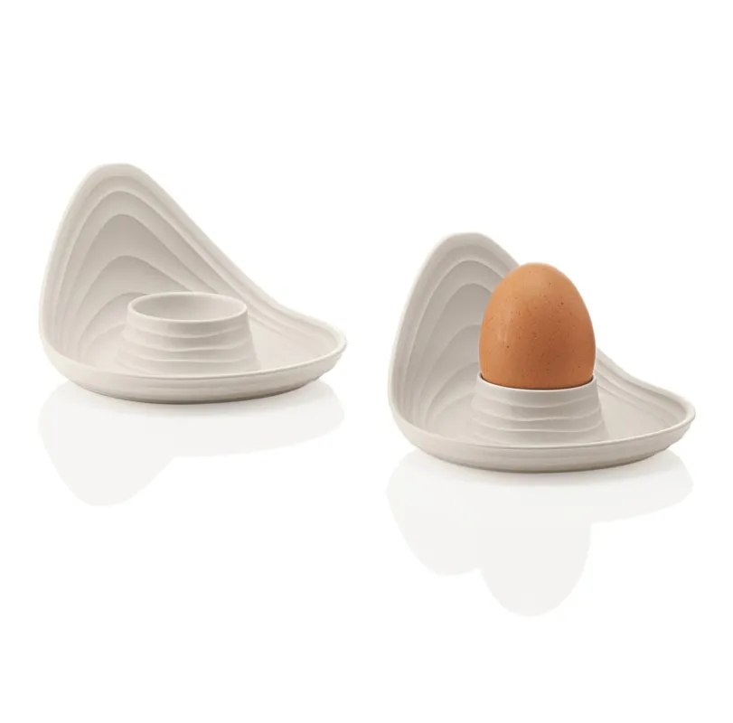 Professionale Guzzini - Set 2 Porta uovo Tierra ‘Made for Nature‘ bianco