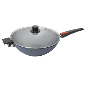 Woll - Padella Wok antiaderente in alluminio forgiato Diamond lite a induzione manico rimovibile 34 cm Solo Oggi