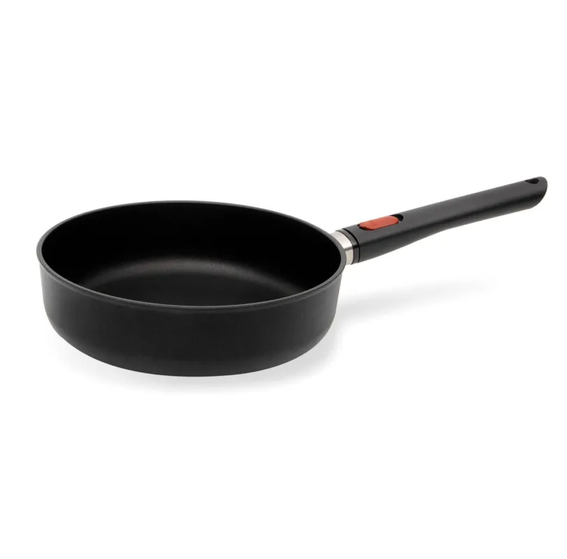 Direttamente Dal Produttore Woll - Padella alta antiaderente in alluminio forgiato Eco lite a induzione manico rimovibile 28 cm