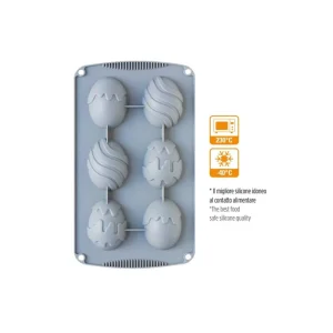 Miglior Prezzo Decora - Stampo in silicone uova di pasqua