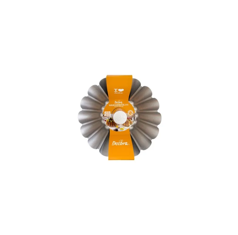 Offerta Limitata Decora - Stampo ciambella margherita in metallo antiaderente 28 cm