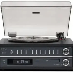 Nuova Collezione TEAC MC-D800-B Giradischi con trasmissione a cinghia Nero