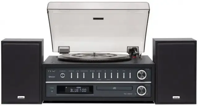 Nuova Collezione TEAC MC-D800-B Giradischi con trasmissione a cinghia Nero