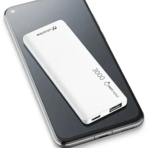 Cellularline FreePower Slim 3000 - Universale Caricabatterie portatile ultrasottile Bianco Consegna Rapida