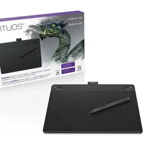 Novità Wacom INTUOS 3D BLACK PT M SOUTH tavoletta grafica Nero 2540 lpi (linee per pollice) 216 x 135 mm USB