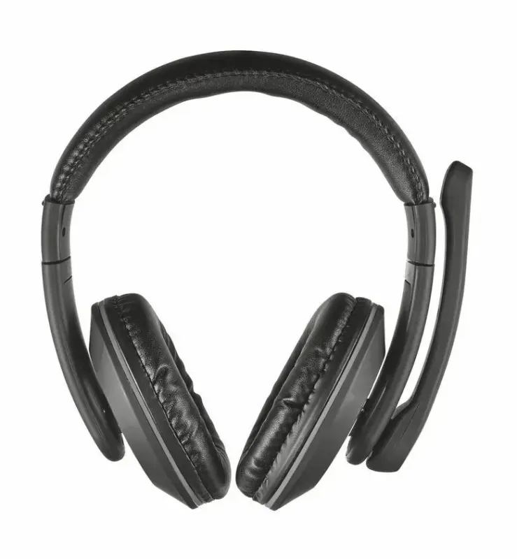 Must-Have Trust 21662 cuffia e auricolare Cablato A Padiglione Musica e Chiamate Nero