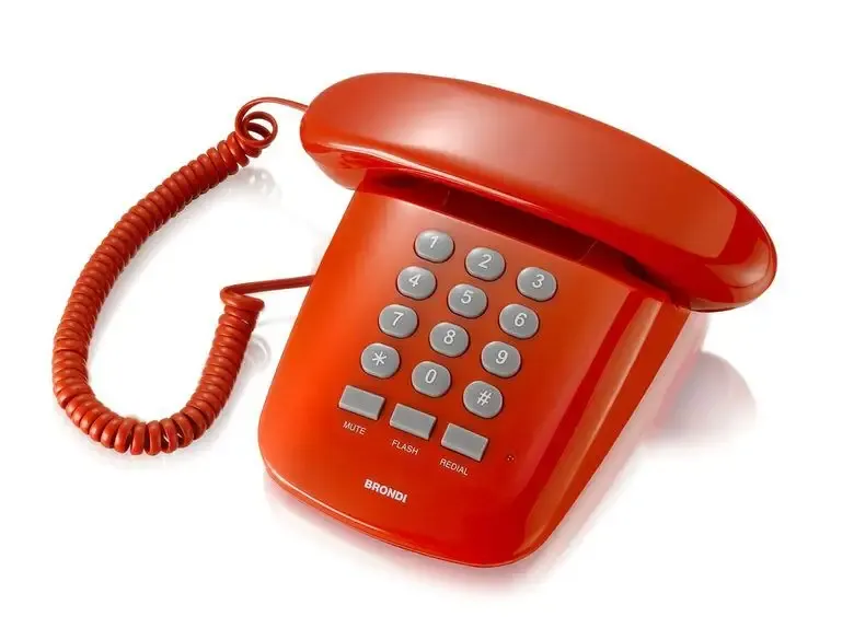 Consegna Rapida Brondi Sirio Telefono analogico Rosso