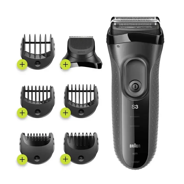 Braun BeardTrimmer Series 3 3000BT Shave&Style Rasoio Da Barba Elettrico Da Uomo, Nero/Grigio A Buon Prezzo