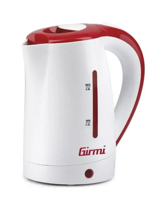 Consegna Rapida Girmi BL02 bollitore elettrico 0,5 L 1100 W Rosso, Bianco