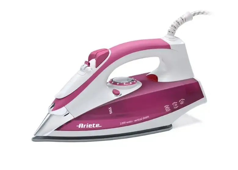 Di Tendenza Ariete 6215 ferro da stiro Ferro da stiro a secco e a vapore Acciaio inossidabile 2200 W Porpora, Bianco
