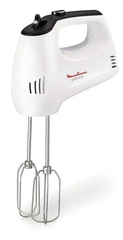 Soddisfatti O Rimborsati Moulinex HM3101 Quick Mix Sbattitore Elettrico con Fruste e Ganci Impastatori, 300W