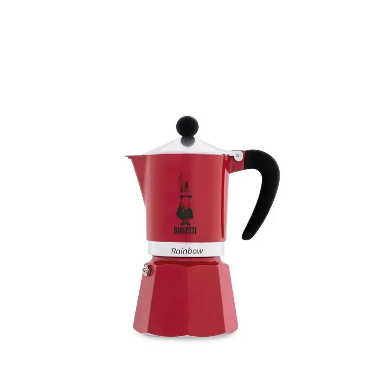 Bialetti Rainbow Caffettiera 3 tazze rossa Offerta Del Giorno