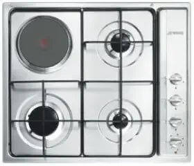Promozione Esclusiva Smeg S63S piano cottura Acciaio inossidabile Da incasso Combi 4 Fornello(i)