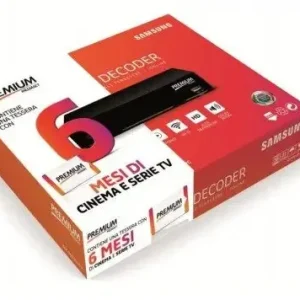 MEDIASET PREMIUM SMARTDECODER set-top box TV Satellite, Terrestre HD Nero Pagamento Sicuro