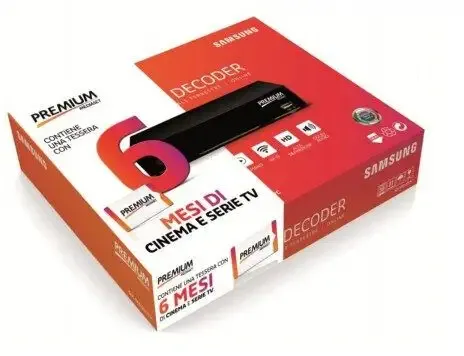 MEDIASET PREMIUM SMARTDECODER set-top box TV Satellite, Terrestre HD Nero Pagamento Sicuro