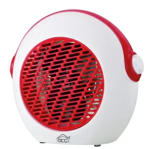 DCG Eltronic HL9738 stufetta elettrica Interno Rosso, Bianco 2000 W Riscaldatore ambiente elettrico con ventilatore Ultima Occasione