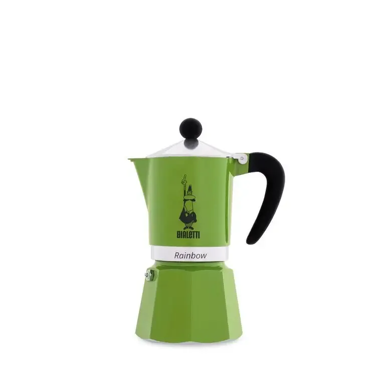 Bialetti Rainbow Caffettiera 3 tazze verde Pagamento Sicuro