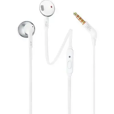Ultima Occasione JBL T205 Auricolare Cablato In-ear Musica e Chiamate Cromo, Bianco