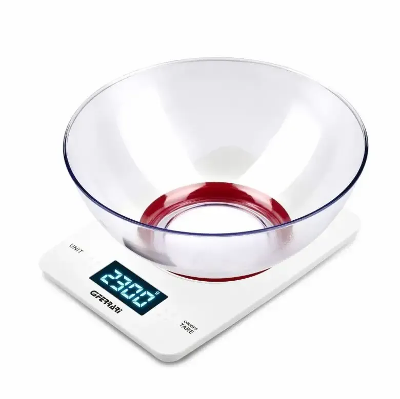 Direttamente Dal Produttore G3 Ferrari G20071 bilancia da cucina Rosso, Bianco Superficie piana Rettangolo Bilancia da cucina elettronica
