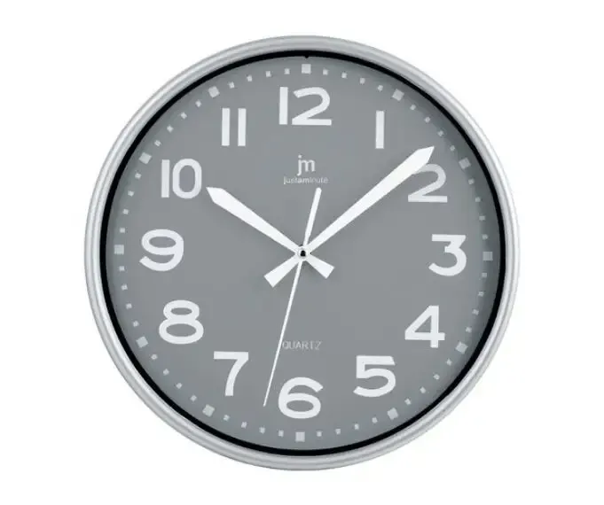 Super Prezzo Lowell Justaminute 00940G orologio da parete Orologio da parete in quarzo Cerchio Grigio