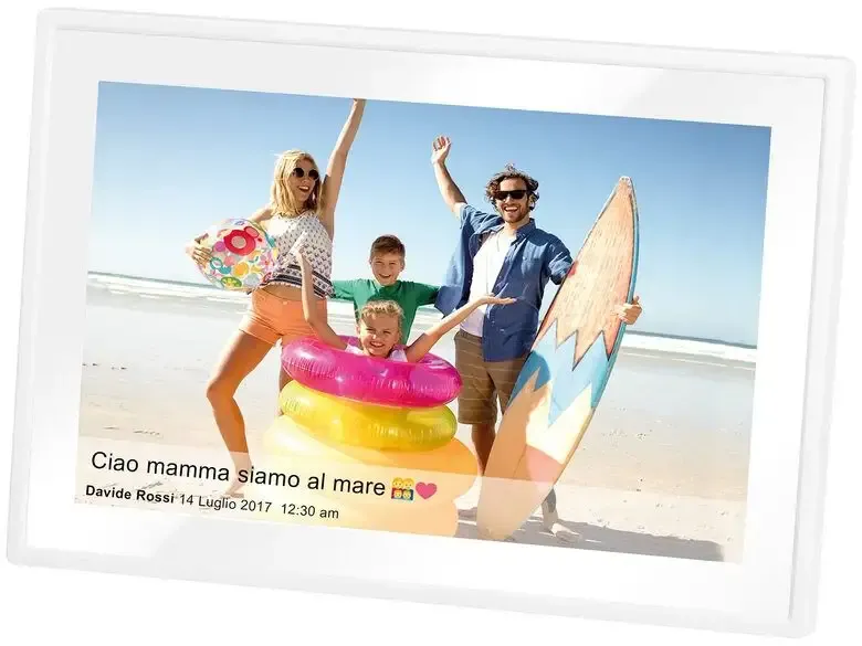Compra Oggi Stesso Trevi DPL 2230 cornice per foto digitali Bianco 25,6 cm (10.1") Touch screen Wi-Fi