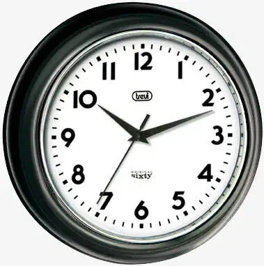 Trevi OM 3315 S Orologio da parete in quarzo Cerchio Nero Offerta Lampo