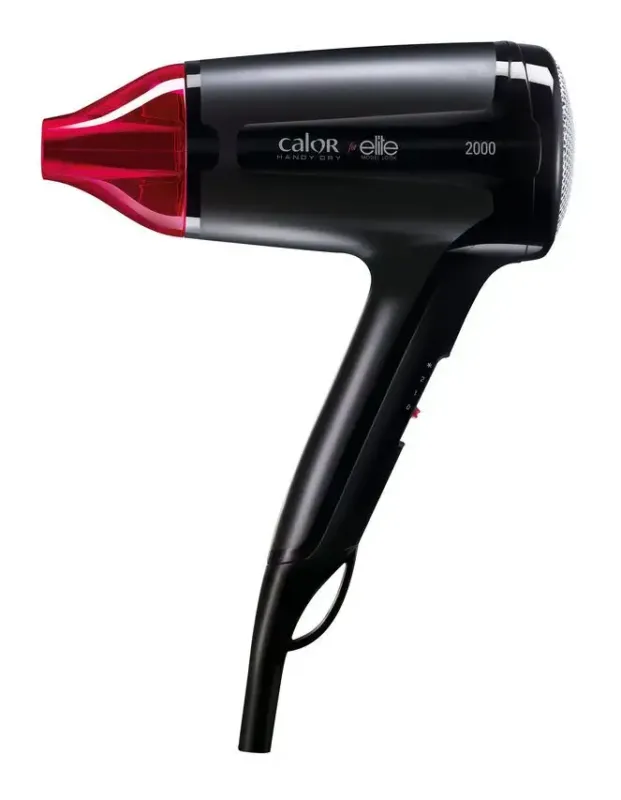 Rowenta CV1612 Handy Dry, Asciugacapelli, 2 impostazioni di temperatura, getto d’aria fretta, concentratore sottile, Nero e Rosa Soddisfatti O Rimborsati
