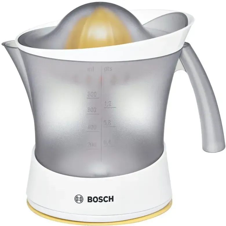 Bosch MCP3000N spremiagrumi Spremiagrumi manuale 25 W Bianco, Giallo Di Tendenza