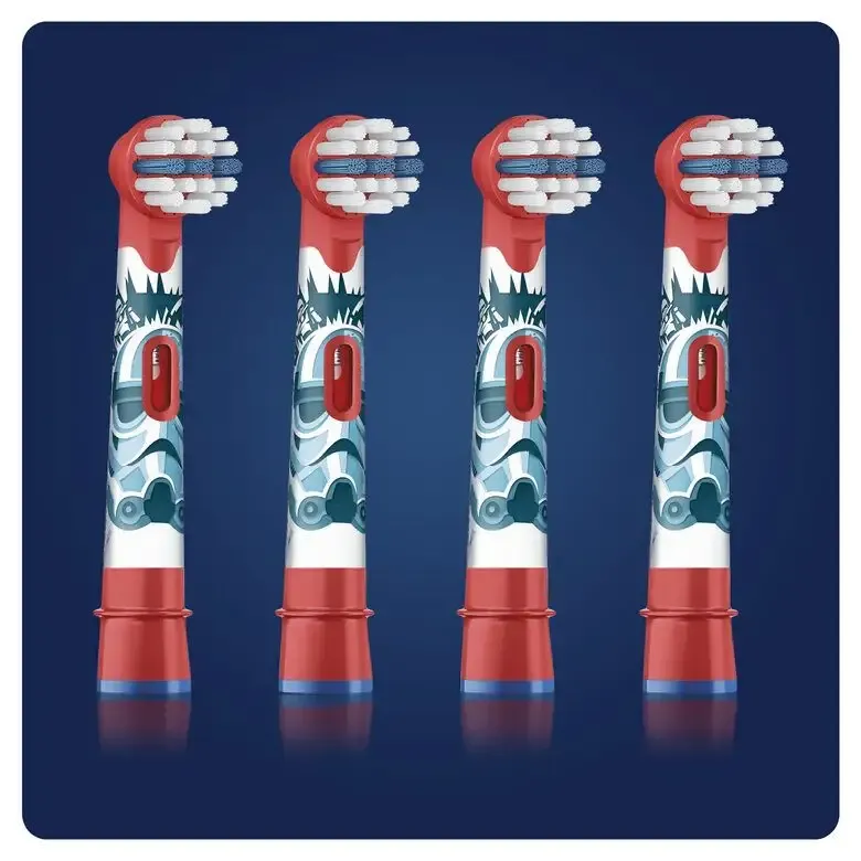 Oral-B Kids Testine Di Ricambio Bambini (4 pezzi), Star Wars Nuova Collezione