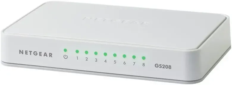 Compra Online Netgear GS208 Gigabit Ethernet (10/100/1000) Bianco