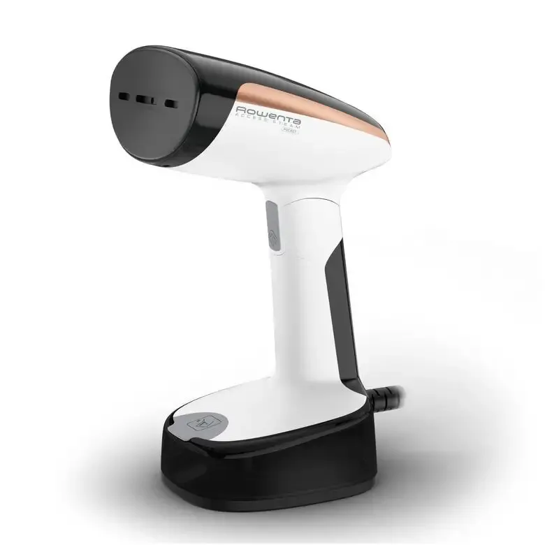 Rowenta DR3030 Access Steam Pocket Stiratore Verticale, Pronto in 15 Sec, Compatto e Leggero, Uccide Batteri, Rimuove Gli Allergeni, 1300 W, Acciaio Inossidabile, Nero/Bianco/Rosa Offerta Limitata