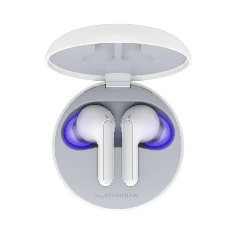 Professionale LG TONE Free FN6 White Cuffie Bluetooth True Wireless con custodia UVnano