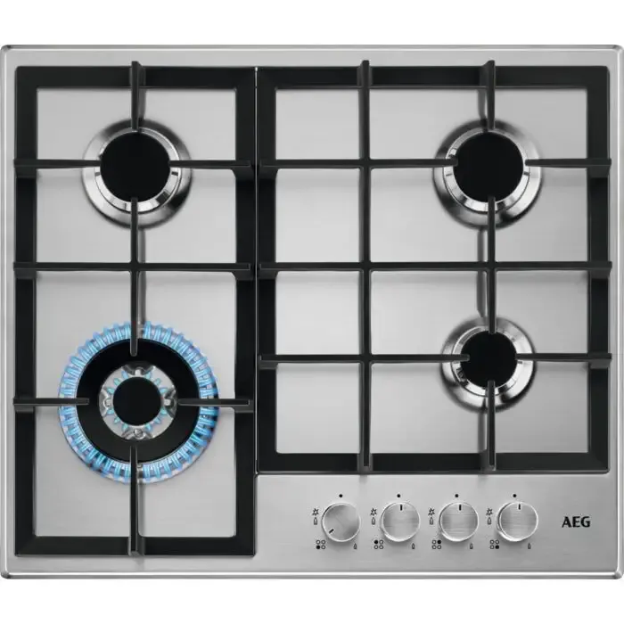 AEG 949 640 849 piano cottura Argento Da incasso 60 cm Gas 4 Fornello(i) Compra Online