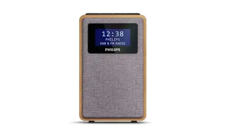Philips TAR5005/10 radio Orologio Digitale Grigio, Legno Super Prezzo