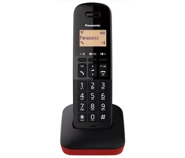 Panasonic KX-TGB610JTR telefono Telefono analogico/DECT Identificatore di chiamata Nero, Rosso Subito Disponibile
