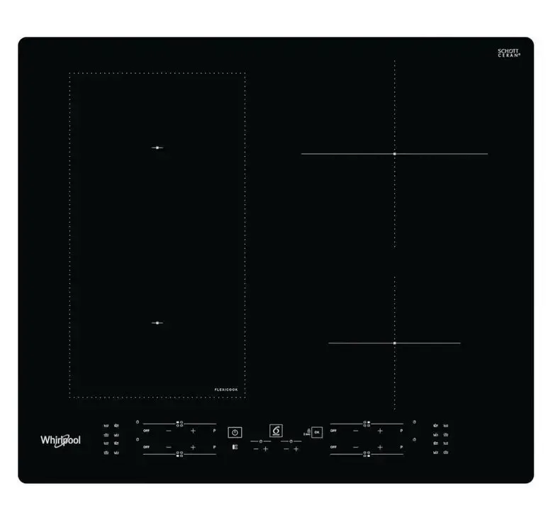 Economico Whirlpool WL B8160 NE Nero Da incasso 59 cm Piano cottura a induzione 4 Fornello(i)