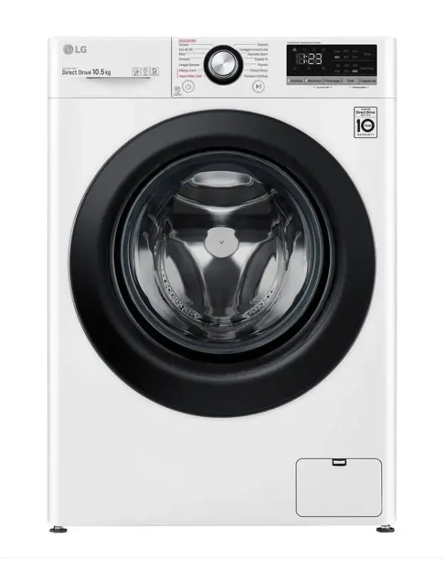 LG F4WV310S6E Lavatrice Intelligente AIDD 10,5kg Vapore 1400 Giri/min Carica frontale Classe B Spedito Oggi