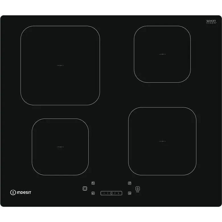 Offerta Del Giorno Indesit IS 83Q60 NE piano cottura Nero Da incasso 59 cm Piano cottura a induzione 4 Fornello(i)