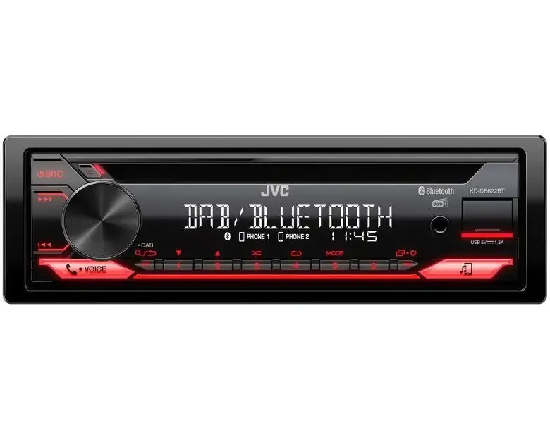 JVC KD-DB622BT Ricevitore multimediale per auto Nero 200 W Bluetooth Compra Oggi Stesso
