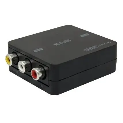 GBC Mini Convertitore AV RCA/HDMI Convertitore video attivo 1080 x 720 Pixel Subito Disponibile