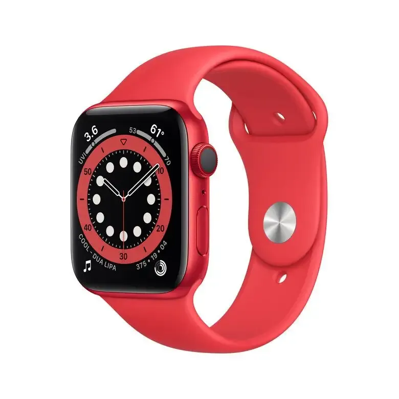 Novità Apple Watch Serie 6 GPS + Cellular, 44mm in alluminio PRODUCT(RED) con cinturino Sport PRODUCT(RED)