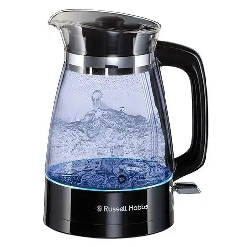 Economico Russell Hobbs 26080-70 bollitore elettrico 1,7 L 2400 W Nero, Trasparente