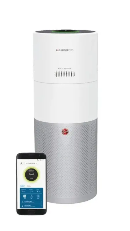 Hoover H-PURIFIER 700 purificatore 110 m² Argento, Bianco Sconto
