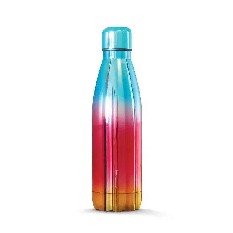 Ultime Pezzi The Steel Bottle Chrome series Uso quotidiano 500 ml Acciaio inossidabile Blu, Oro, Rosso