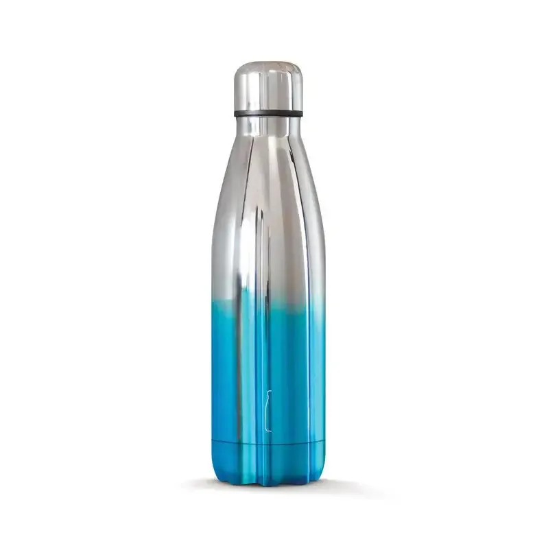 The Steel Bottle - Chrome Series 500 ml - Blue Silver Più Venduto